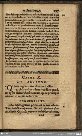 Caput X. De Actione