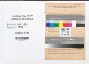 Entnazifizierung Fritz Gilcher , geb. 04.04.1914 (Leutnant)