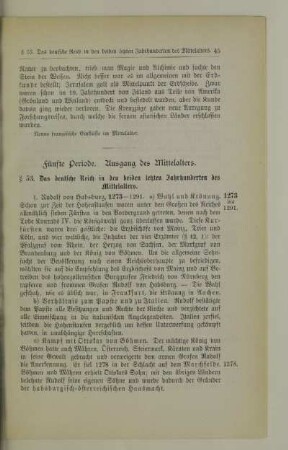 Fünfte Periode. Ausgang des Mittelalters