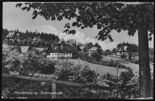Oberbärenburg. Blick auf Oberbärenburg