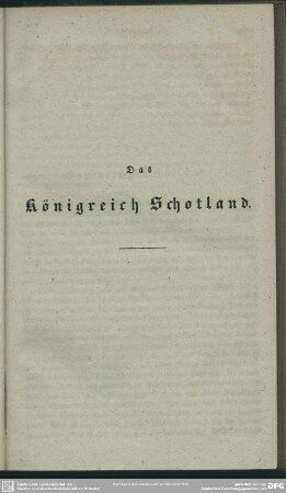 Das Königreich Schottland