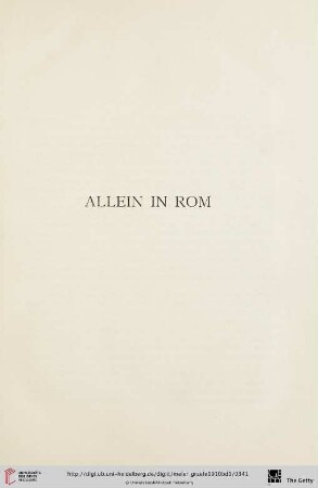 Allein in Rom