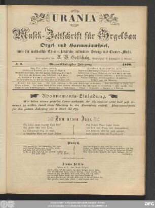 No. 1. Vierundfünfzigster Jahrgang. 1898.