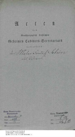 Schön, Friedrich [Wilhelm], Maler in Worms