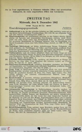 Einrichtungsgegenstände (Nr. 201-225)