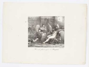 Herkules und Omphale, aus: "Lithographisches Album"