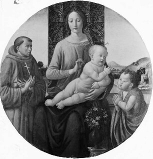 Maria mit dem Kind, dem Heiligen Franziskus und dem Johannesknaben