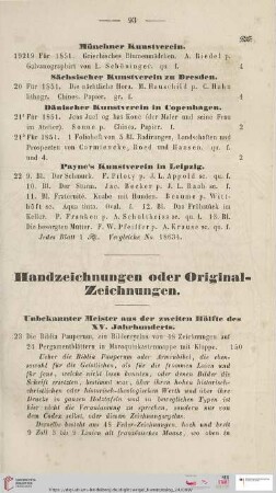 Handzeichnungen der Original-Zeichnungen (Nr. 23 - 38)