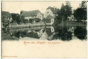Leippen. Dorfteich