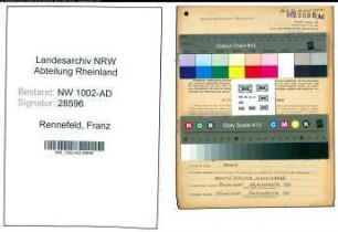 Entnazifizierung Franz Rennefeld, geb. 20.03.1886 (Museumangest.)