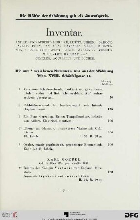 Inventar (Nr. 1-486)