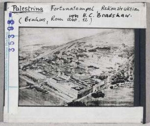 Palestrina (Praeneste): Rekonstruktion des Fortuna-Heiligtums von H. C. Bradshaw