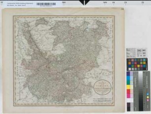 A new map of the circles of the upper and lower Rhine [Rhein, von Rheinzabern bis nördlich Wesel. Mit den pfälzischen Territorien, Kurtrier, Kurköln, Jülich, im Osten einschließlich des Eichsfelds]. by John Cary, engraver.