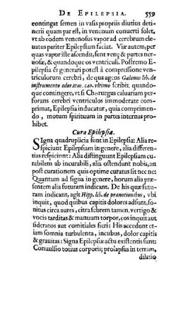 Cura Epilepsiæ.