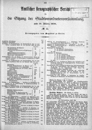 No. 12, 19. März 1908