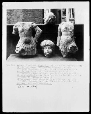 Kopf eines Putto mit Turban