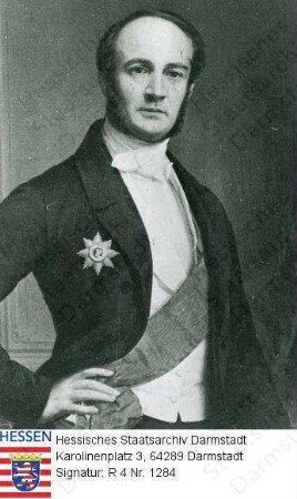 Dalwigk zu Lichtenfels, Reinhard Freiherr v. (1802-1880) / Porträt, Halbfigur