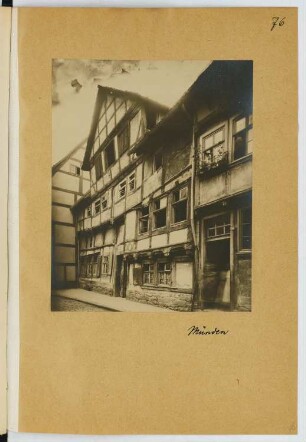Wohnhaus, Hann. Münden: Ansicht (aus: Skizzen- und Fotoalbum 22)