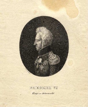 Bildnis von Friedrich VI. (1768-1839), König von Dänemark