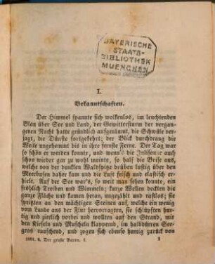 Der grosse Baron : eine Geschichte, 1
