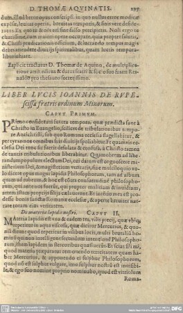 Liber lucis Ioannis de Rupescissa fratris ordinum Minorum.