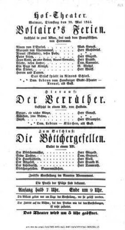 Voltaire's Ferien