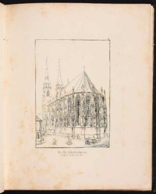 37. Die St. Sebalduskirche. Aeussere Ansicht vom Chor. - Sankt Sebald, Nürnberg