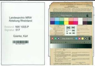 Entnazifizierung Karl Goerke , geb. 19.09.1890 (Polizeibeamter)