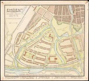 Aufteilungs- und Bebauungsplan für Emden-Ost: Grund- und Lageplan 1:2000
