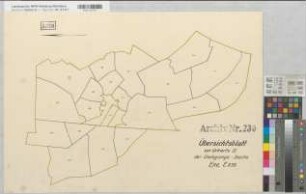 Epe (Gronau), Umlegung Epe, Übersichtskarte zur Urkarte 2