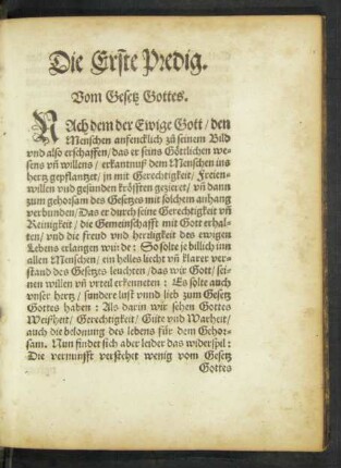 Vom Gesetz Gottes.