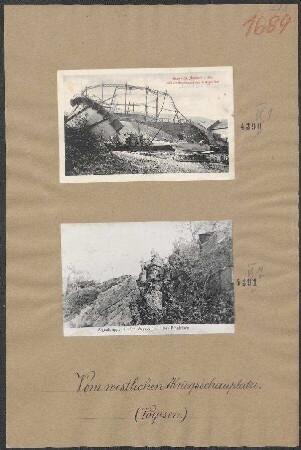 Gasometer Markirch i. Els. nach der Beschiessung vom 16.08.1915