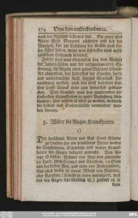 5. Wider die Augen-Kranckheiten.