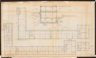 Reichsluftfahrtministerium, Berlin: Teilgrundriss Verbindungsbau 1:100 (EG)