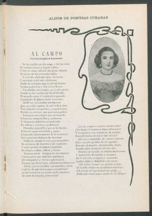 Al campo. [Poesía]