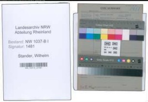 Entnazifizierung Wilhelm Stander , geb. 25.02.1895 (Stadtsekretaer)