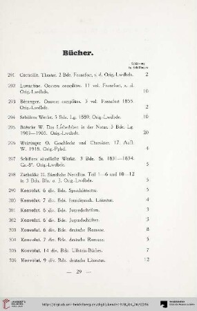 Bücher (Nr. 291-318)