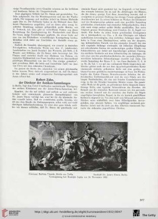 14: Robert Zahn, der Direktor der Antiken-Sammlungen