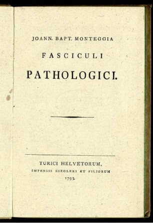 Fasciculi Pathologici