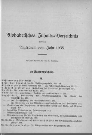 Sachverzeichnis