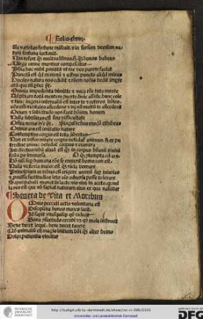 Seneca de vita et moribus.