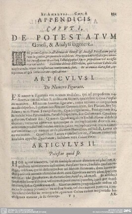 CAPUT I. DE POTESTATUM Genesi, & Analysi ingenere.