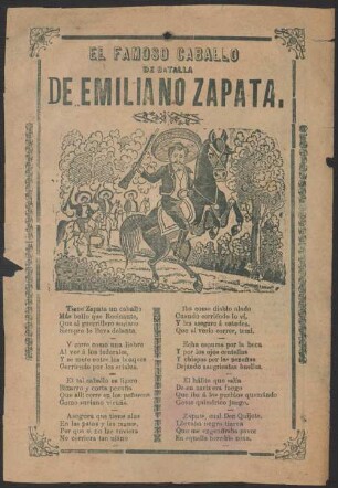 El famoso caballo de batalla de Emiliano Zapata