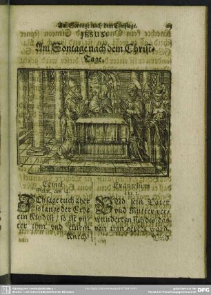 Am Sontage nach dem Christ-Tage
