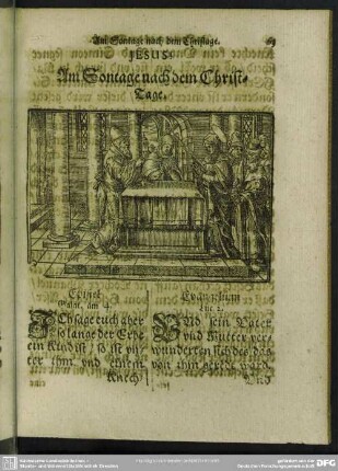 Am Sontage nach dem Christ-Tage