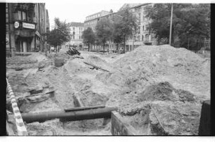 Kleinbildnegative: Bauarbeiten, Pallas- und Goltzstraße,1978