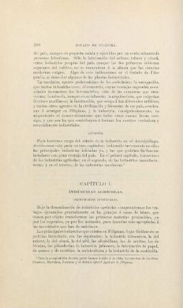 Capítulo I. Industrías agrícolas