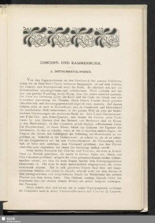 Concert- und Kammermusik