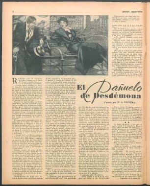 El pañuelo de desdémona : Cuento por M. A. Olivera