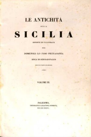 Le Antichità della Sicilia, 3. Antichità di Agragante